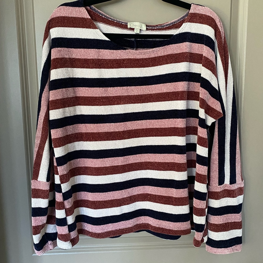 Velour Bell-Sleeved Sweater